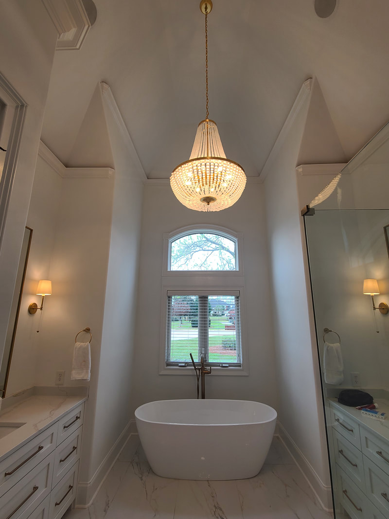 Master Bath Chandelier