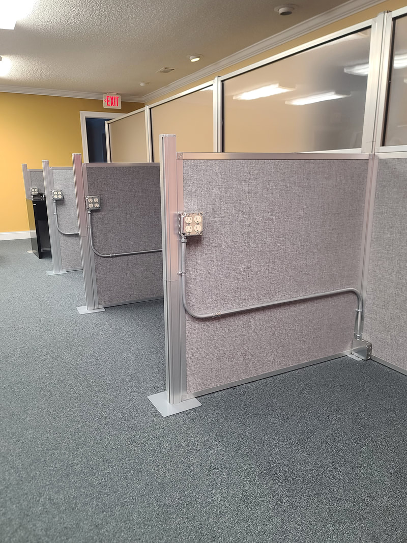 Office Cubicle Power Drops